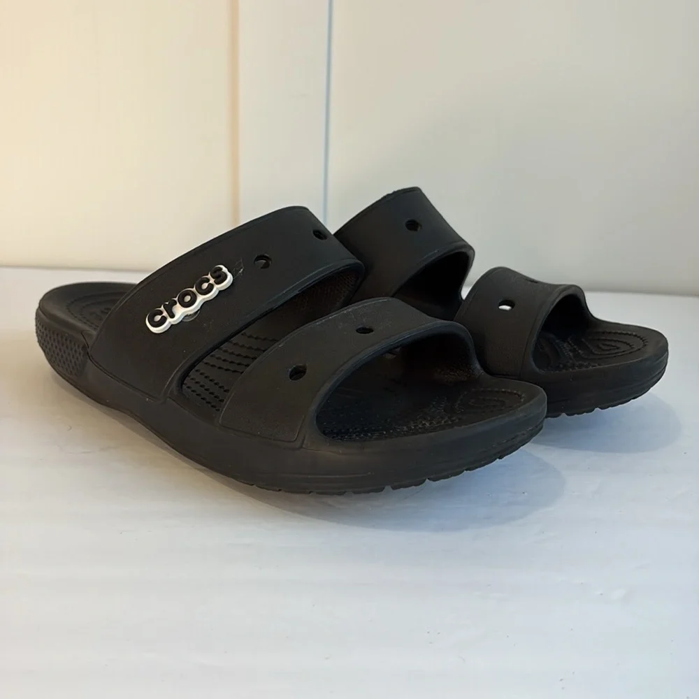 Crocs Two Strap Black Unisex Sandal